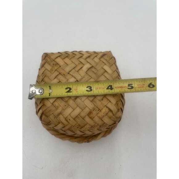 Handwoven Natural Straw Basket Home Decor Storage Or Gifts Rustic Charm Mexican - Picture 8 of 10